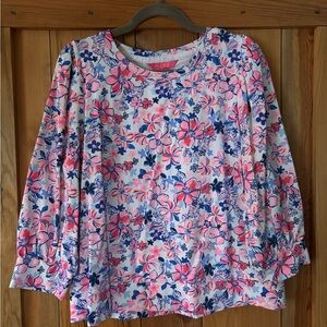 Lilly Pulitzer Pink & Navy Long Sleeve light sweatshirt